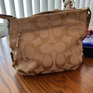 Coach Gold Signature Shoulder Bag